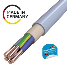 XBK NYM-J 5x10 Profi Feuchtraumkabel Stromkabel schwarz Fachhandelsqualität