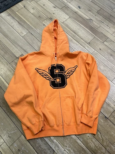 Taille XL Sweat zippé Supreme Wings Orange