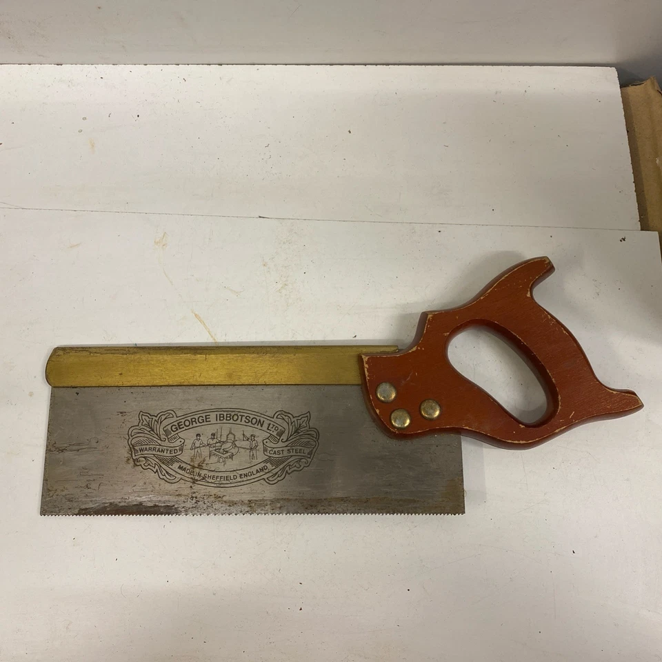 Vintage  Brass Backed Tennon tool   by George Ibbotson - Image 2 of 4