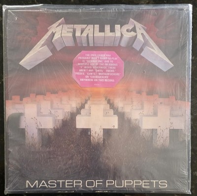 Metallica Master Of Puppets 1986 Elektra 60439-1 Vinyl LP Vintage Record Inner 
