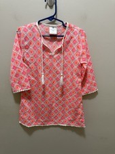 Snapper Rock Girls Swim Cover-Up Tunic Size 2 1  2 Years Pink Diamond Print