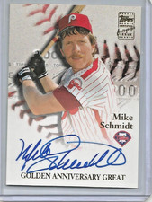 Mike Schmidt 2000 Topps Golden Anniversary Great Autograph