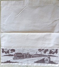 Rare Collection Of Ten Vintage Pre Amtrac Fabric Seat Headrest Covers