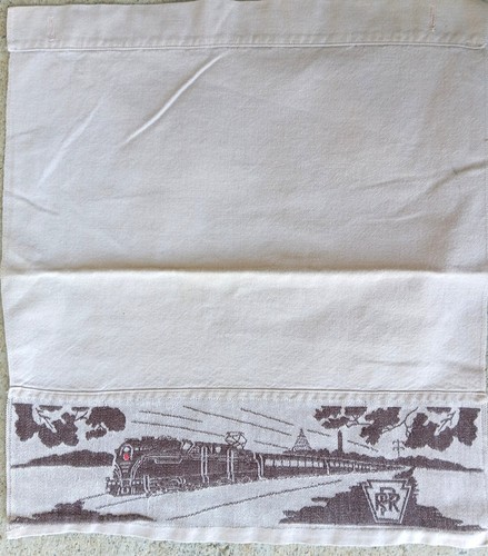 Rare Collection of Ten  Vintage, Pre Amtrac, Fabric Seat  Headrest Covers