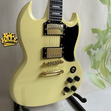 Hot Sell Custom SG Cream Color Electric Guitar HH Pickups Gold Parts US Shipping