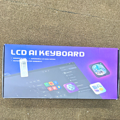 VSDinside K15 Mechanical Wired Keyboard Black QWERTY English w/ LCD Buttons