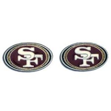 San Francisco 49ers Stud Earrings NFL Logo Fan Gear Game Day Team Spirt Football