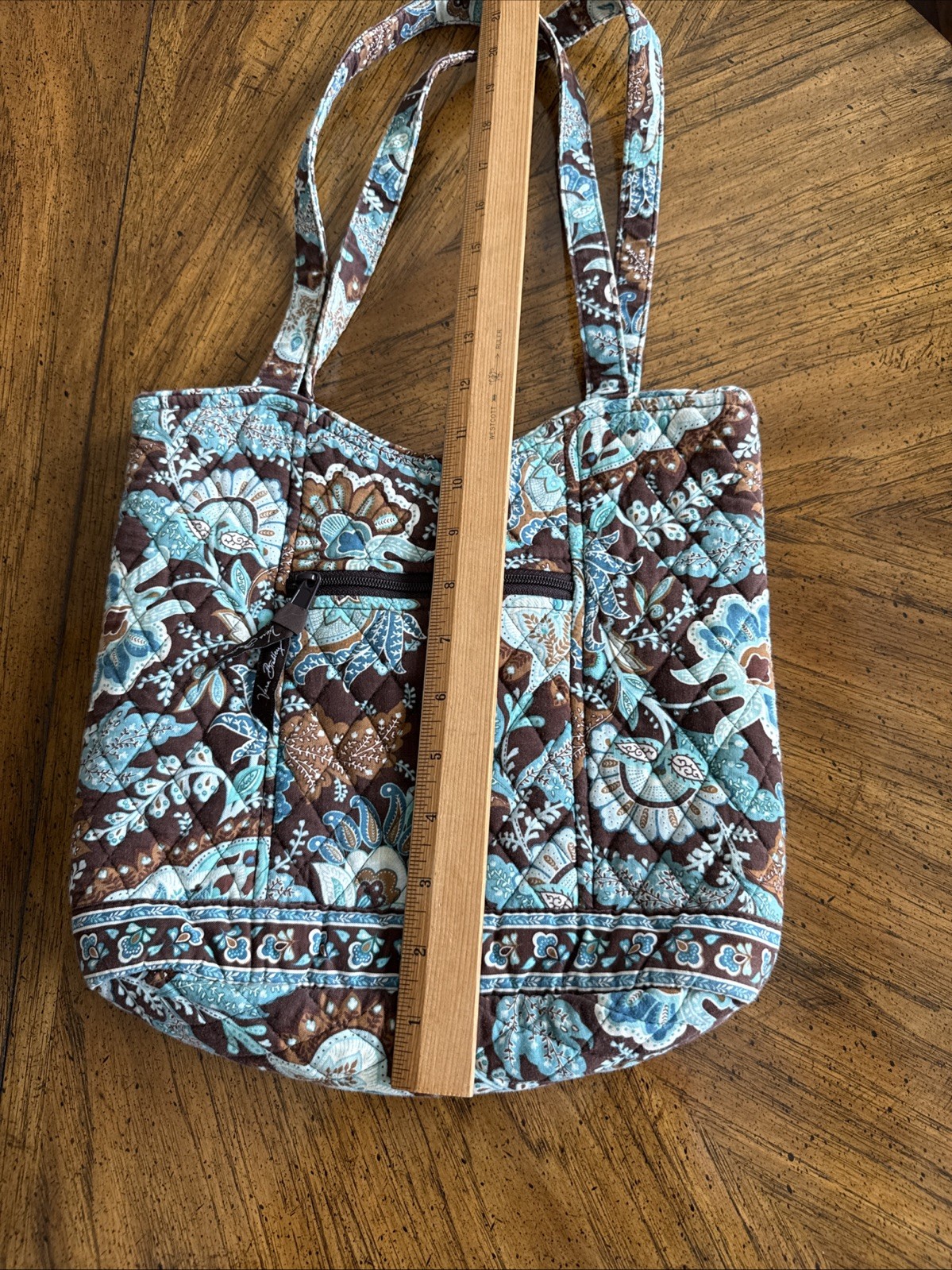 Vera Bradley Java Blue (Retired Print) Quilted Ov… - image 9