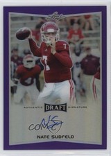2016 Leaf Metal Draft Purple Prismatic 8/25 Nate Sudfeld #BA-NS1 Auto nd3