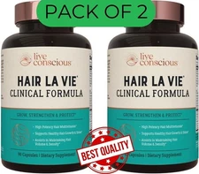 Hair La Vie Clinical Formula Hair Vitamins with Biotin & Saw PalmettoExp 04/2027