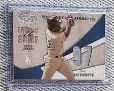 Eddie Murray HOF 2004 Leaf Fabric of the Game Game Used Jersey #FG-37 #'d 81/97