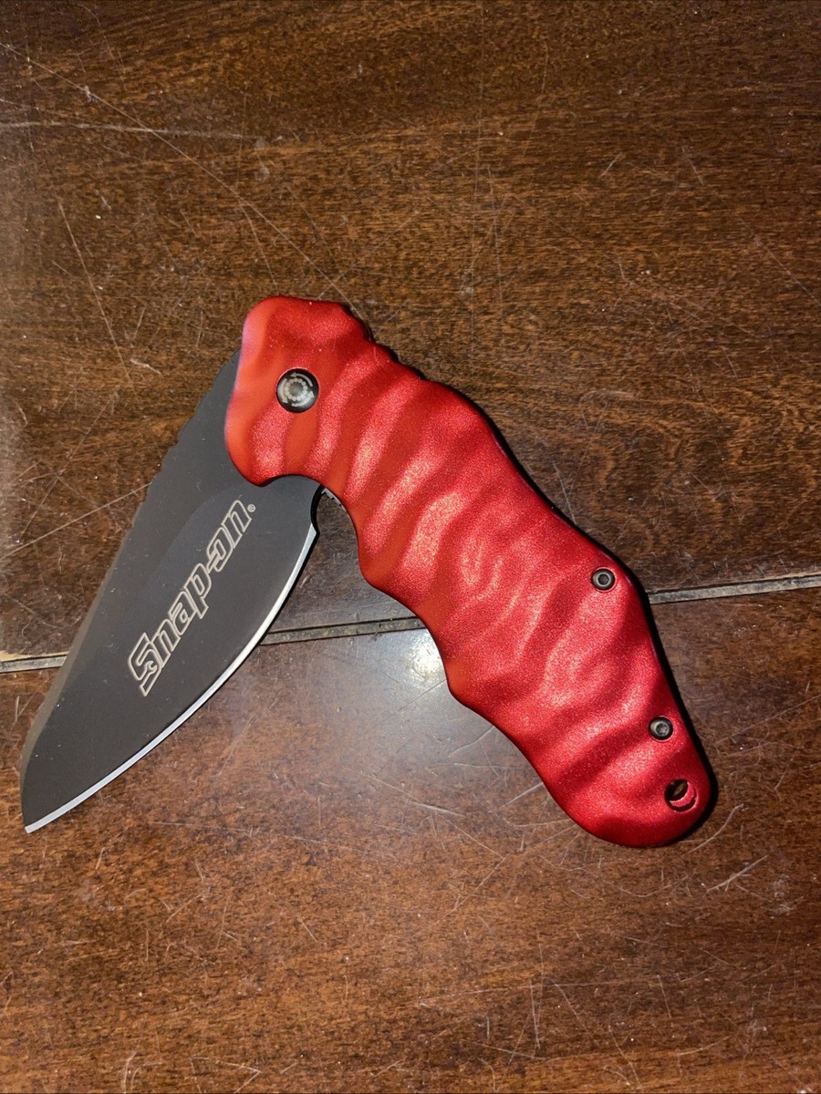 ひkr様 Red Wrinkle Knife SNAP-ON CRKT KEN ONION 4.5 Closed SEK74MAKR