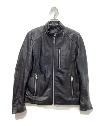 JACKROSE Single Leather Riders Jacket Men's Size 3 Black video thumbnail