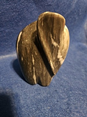 Hecho en Mexico Grey and White Marble, Standing Elephant 4 & 1/2 inches, 3 & 1/2