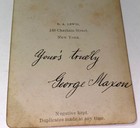 Rare Antique Victorian American ID'd Young Man, George Maxon New York CDV Photo! — photo 4
