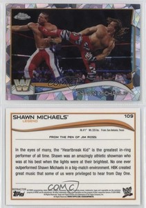 2014 Topps Chrome WWE Atomic Refractor Shawn Michaels #109