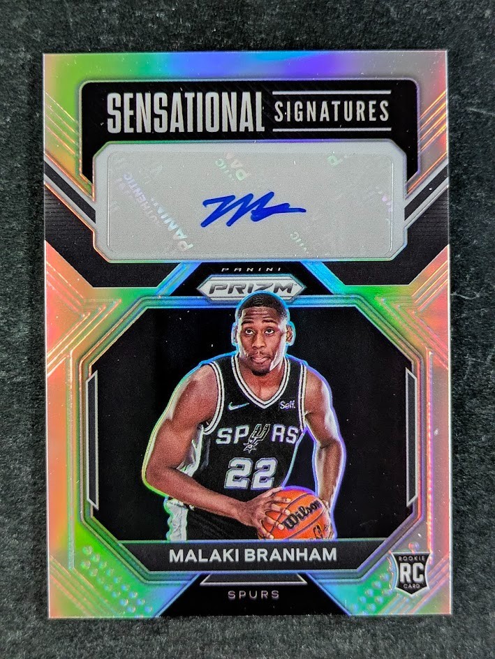 2022-23 Panini Prizm MALAKI BRANHAM RC Auto Silver Prizm Sensational Signatures