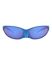 Balenciaga Unisex Shield/Wrap Blue Blue Blue Fashion Designer Eyewear
