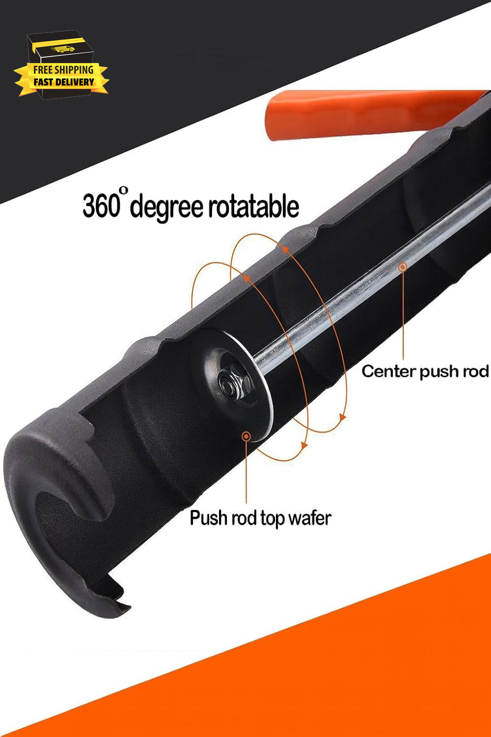 - Professional Caulking Gun, 10:1 Thrust Ratio, Caulking Gun No Drip, Hand Tool 