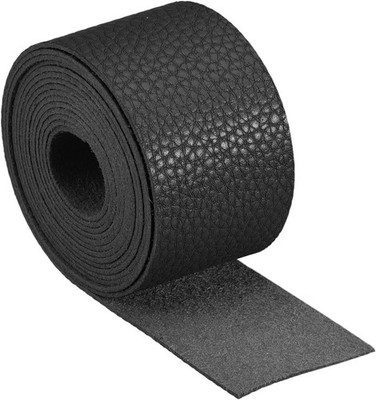 Lederriemen zum Basteln, 1-1/2 Zoll breit vollnarbiges Flachleder schwarz