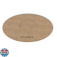 Fluance Turntable Cork Platter Mat - Audiophile Grade Improves Sound and Perf