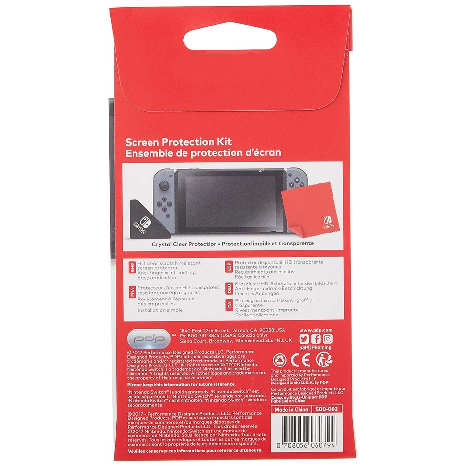 PDP Nintendo Switch Official Screen Protection Kit with Cleaning Cloth - Image 4 of 4