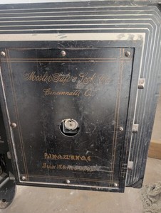 Mosler Safe & Lock Co. Antique Safe Black circa 1881 to 1903