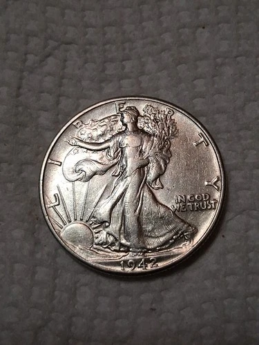 1942 Walking Liberty Half Dollar  In VF/EF Condition In My Opinion #415