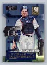 2001 Donruss Elite #PN-6C Mike Piazza Prime Numbers Die Cuts #/360