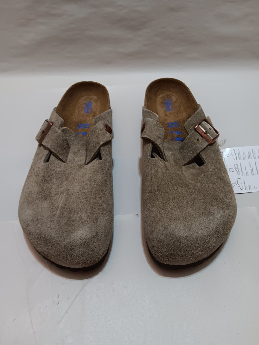 BIREKNSTOCK Boston Taupe Size 41 (US L10, M8) 0560773 Narrow Fit