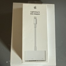 Genuine Apple Lightning to VGA Adapter OEM MD825ZM/A iPhone iPad New