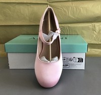AJVANI PINK SATIN MARY JANE SHOES (RRP £37.99) : SIZE 3