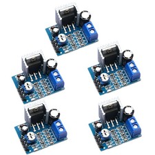 5Pcs Mono 18W Power AMP Module Board 6-12V with Short Circuit Protection System