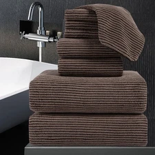 8-Piece Premium Towel Set for Bathroom|2 Oversized Large Bath Sheet,2 Hand To...