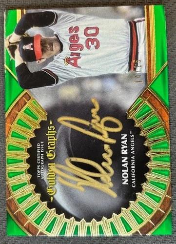 Nolan Ryan 2023 Topps Five Star Golden Graphs Signed l Auto Card #GG-NR 14/15
