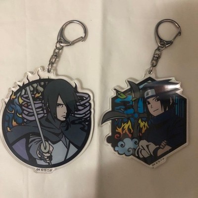Schlüsselanhänger NARUTO BORUTO Sasuke Uchiha Acryl mit Papierschliff