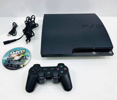 Sony PlayStation 3 PS3 Slim CECH-2001A 120GB Console Bundle Works Great