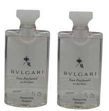 2 X Bvlgari White Tea au the blanc Shampoo 2.5oz Each 5oz Total New - Italy