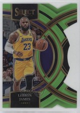 2023 Panini Select Premier Level Neon Green Prizm Die-Cut 52/75 LeBron James hs9