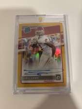 2020 Panini Optic Ceedee Lamb True Gold Rated Rookie On Card Auto /10!! ??. rookie card picture