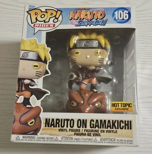 Funko Pop! Naruto Shippuden-Naruto On Gamakichi #106 HOT TOPIC Exclusive NEW (J)