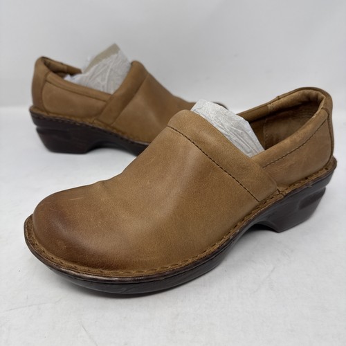 632 BOC Born Peggy Pewter Slip On Clogs Size 8.5
