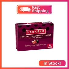 Larabar Chocolate Raspberry Truffle, Gluten Free Vegan Fruit Nut Bars, 8 ct