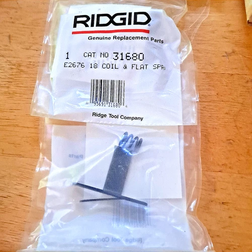 1 RIDGID 31680 Pipe Wrench Replacement Coil & Flat Spring 18" Wrench FREE SHIP