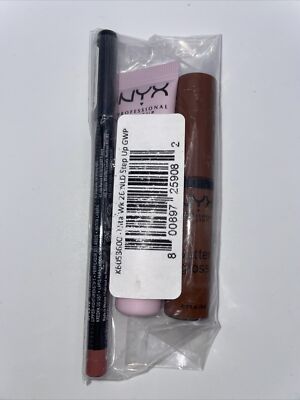 NYX 3 Pc Mini Set-Marshmellow Primer/Lip Liner In Natural/Butter Gloss Caramelt