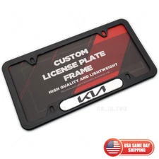 Gloss Black Front or Rear For New Kia Sport License Plate Frame Cover Gift