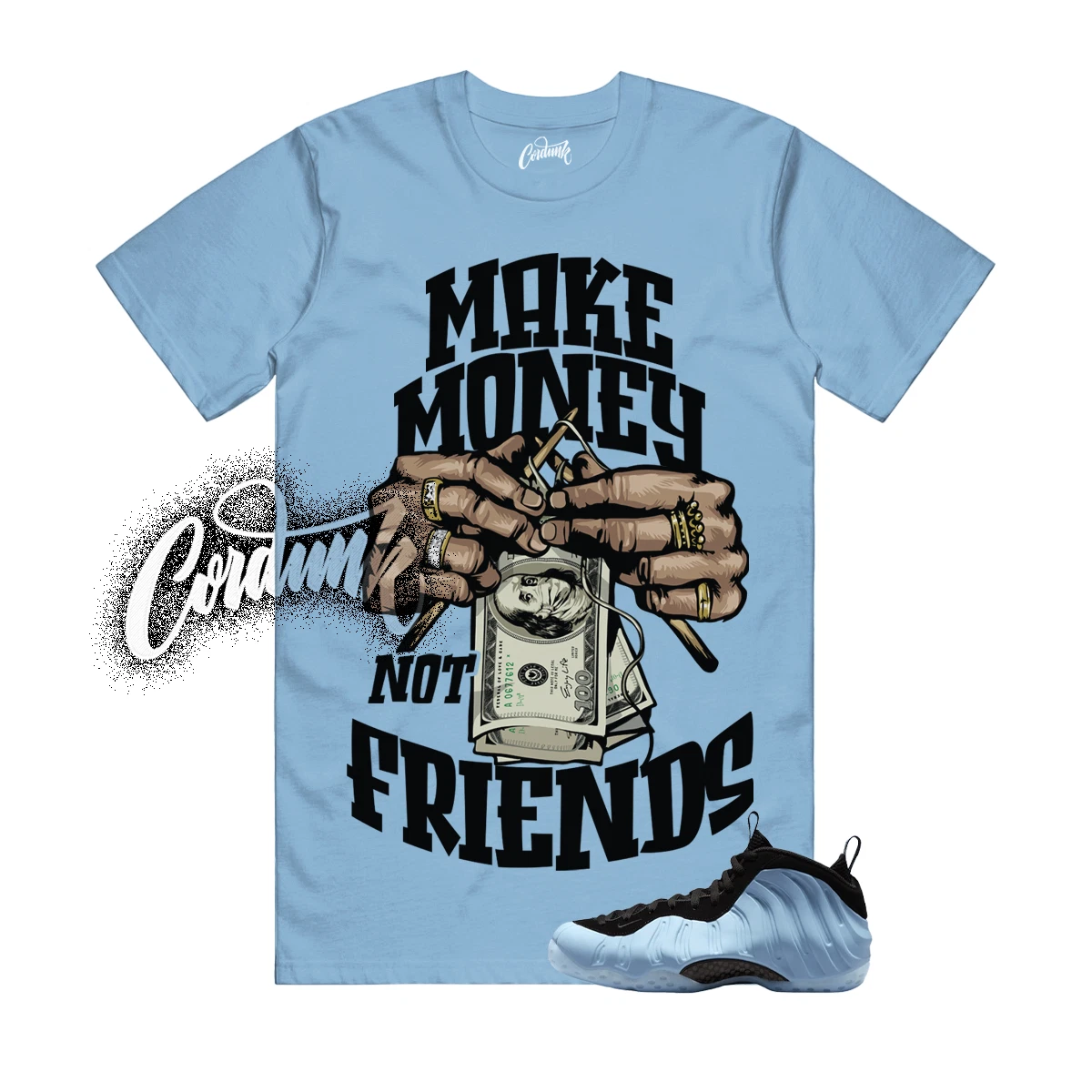 Foamposite Psychic Blue Black Air One T Shirt Match MM
Opens in a new window or tab