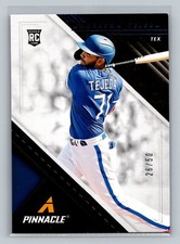 Anderson Tejeda RC 2021 Panini Chronicles Pinnacle Blue Foil /50 #20 Rangers