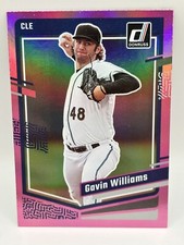 2023 Donruss Pink Variation Gavin Williams #128 Cleveland Indians NM