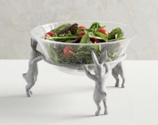 NIB Pottery Barn ~ESSEX ZINC BUNNY~ Serving B...